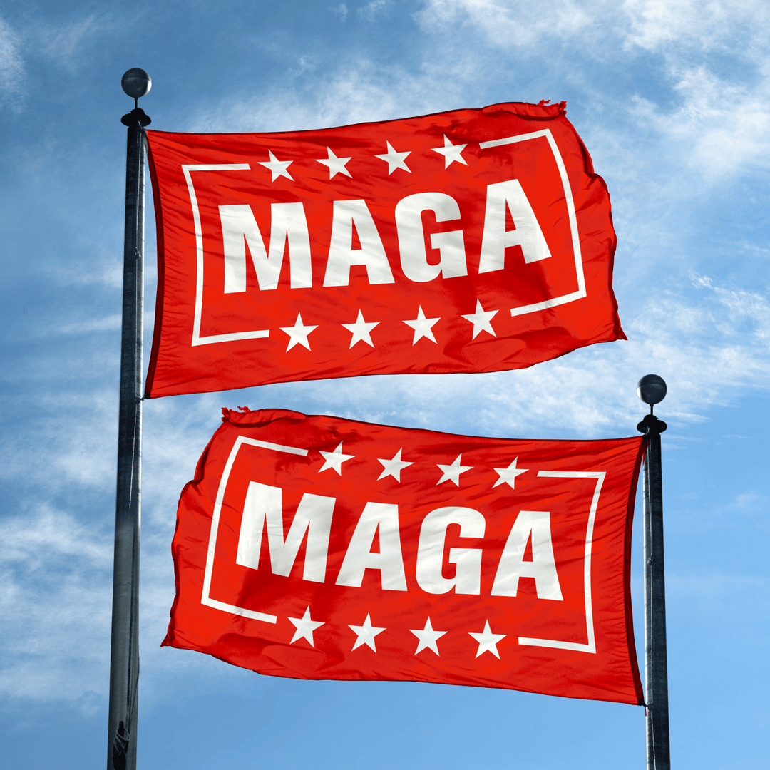 MAGA Red Flag - Double Sided maga trump