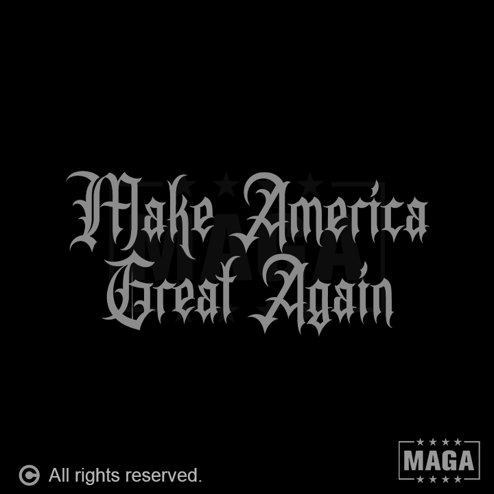 Make America Great Again Dark Gothic Hoodie maga trump