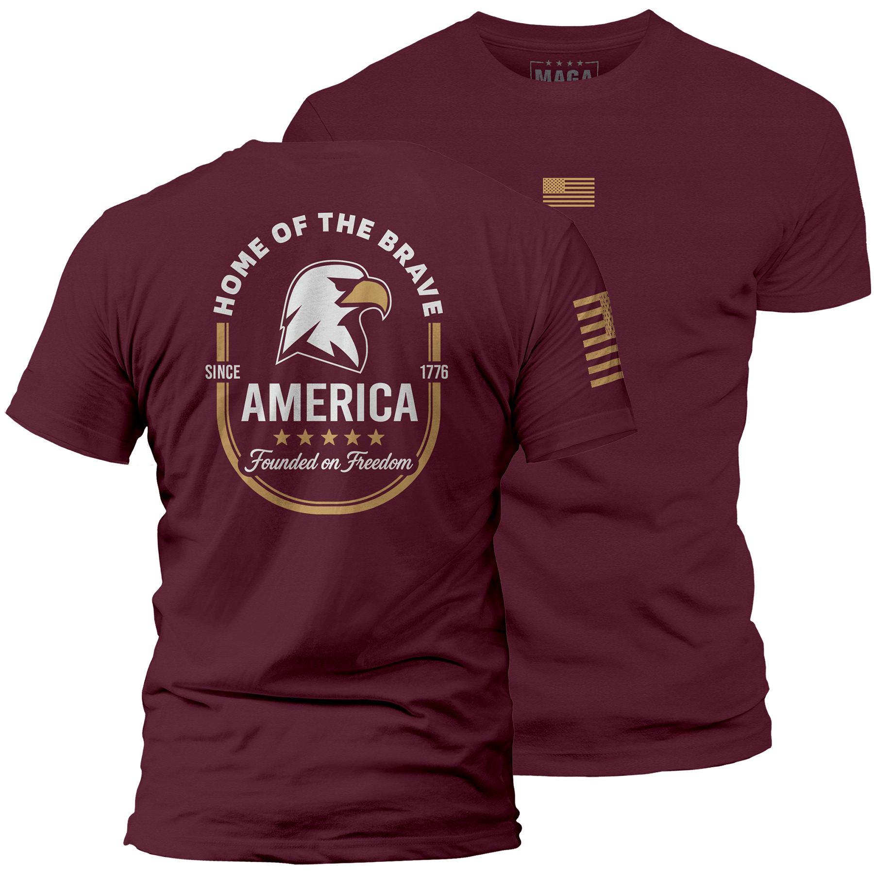 Maroon / S America Founded on Freedom | Fall Edition maga trump