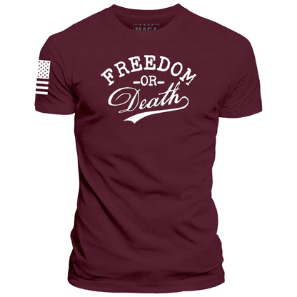Maroon / S Freedom or Death | Fall Edition maga trump