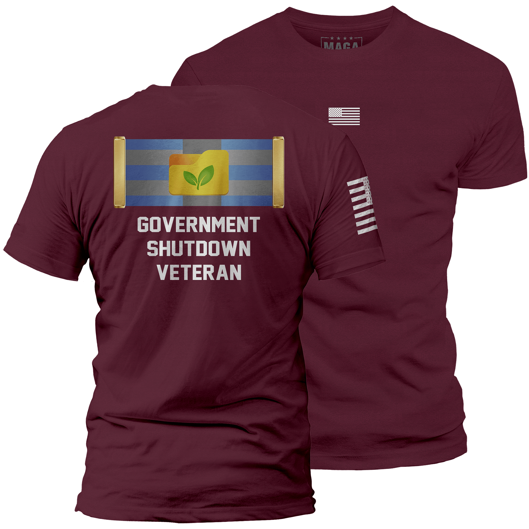 Maroon / S Government Shutdown Veteran | Fall Edition maga trump
