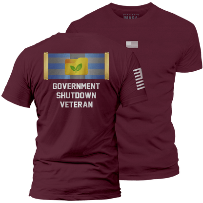 Maroon / S Government Shutdown Veteran | Fall Edition maga trump