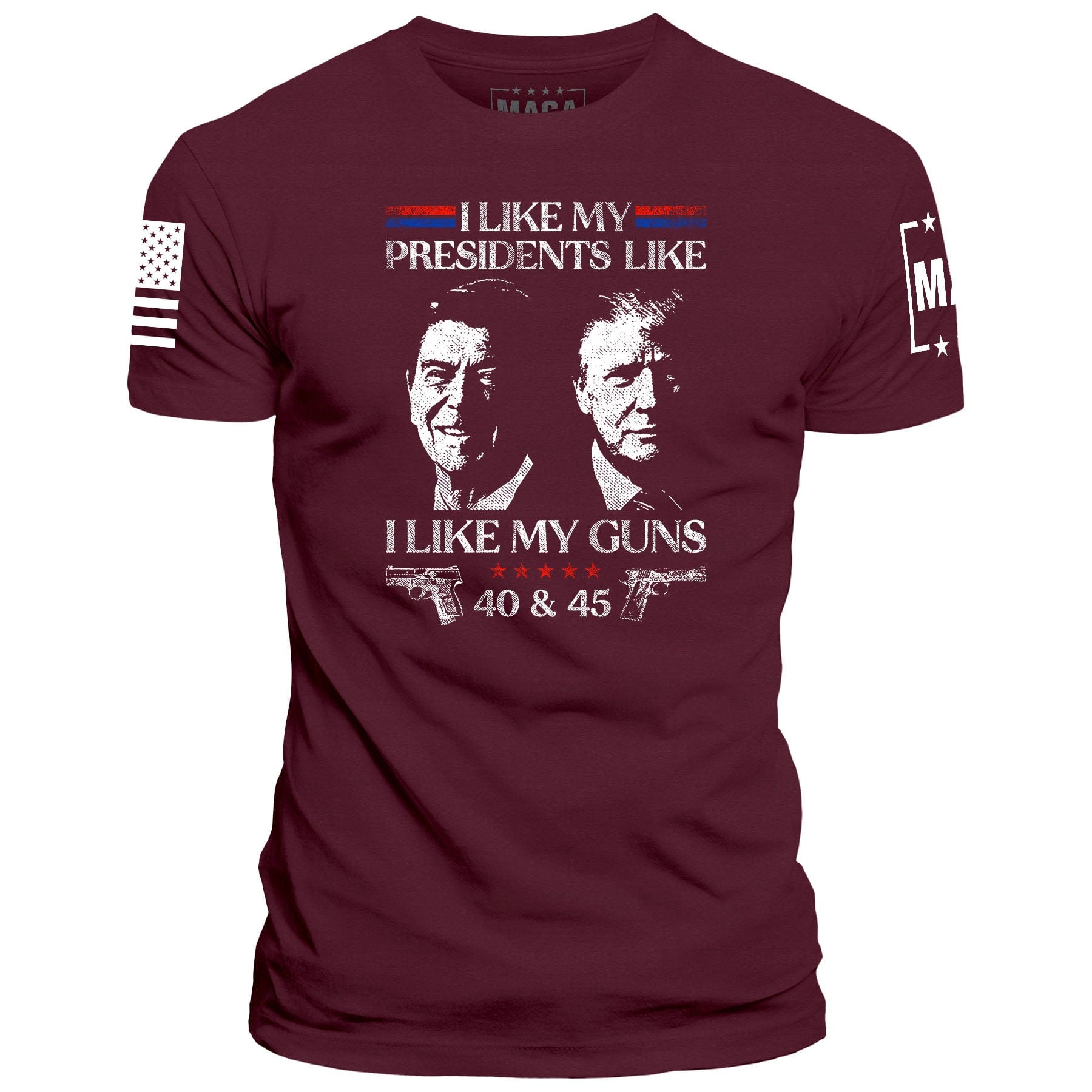 Maroon / S I Like My Presidents | Fall Edition maga trump