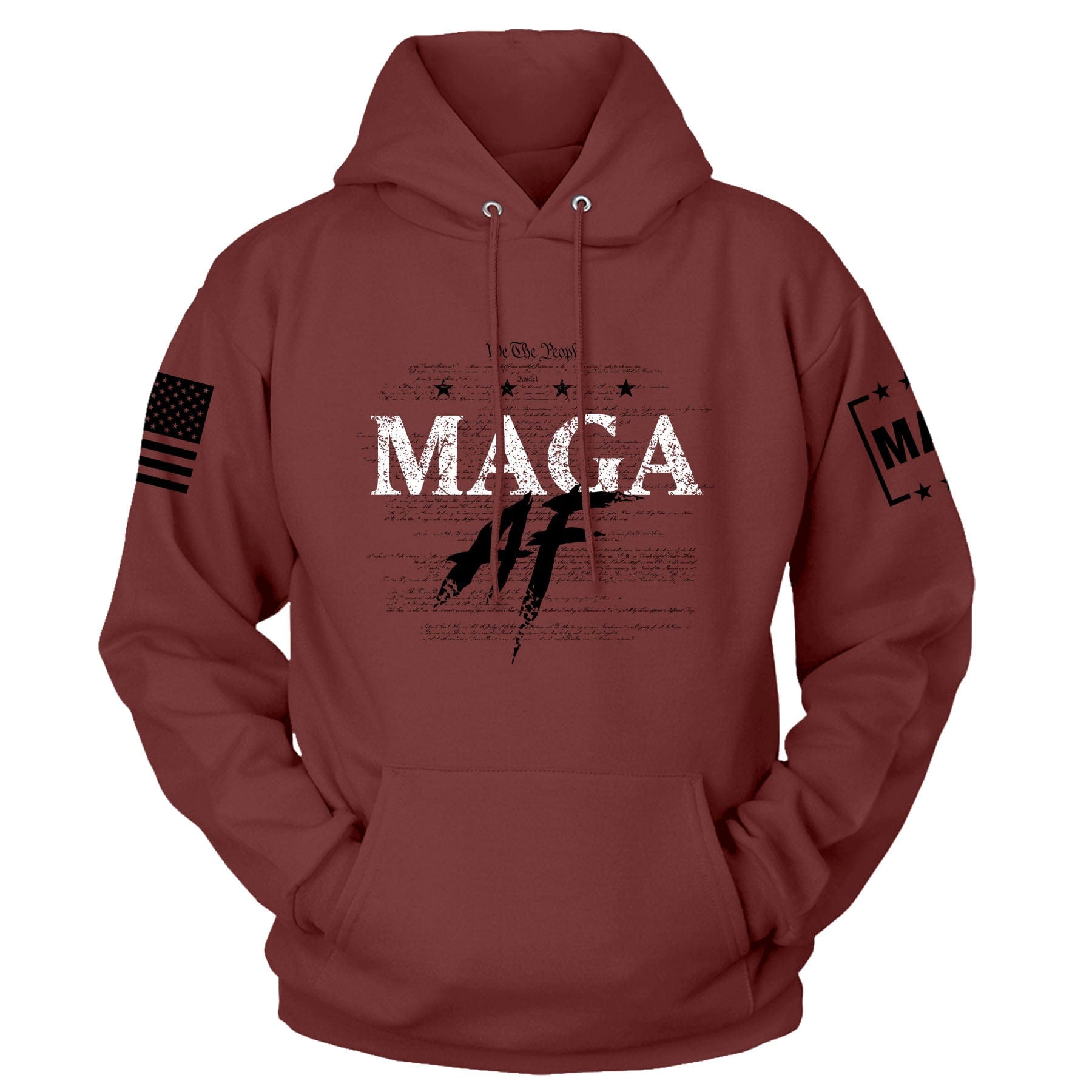 Maroon / S MAGA AF™ Hoodie | Fall Edition maga trump