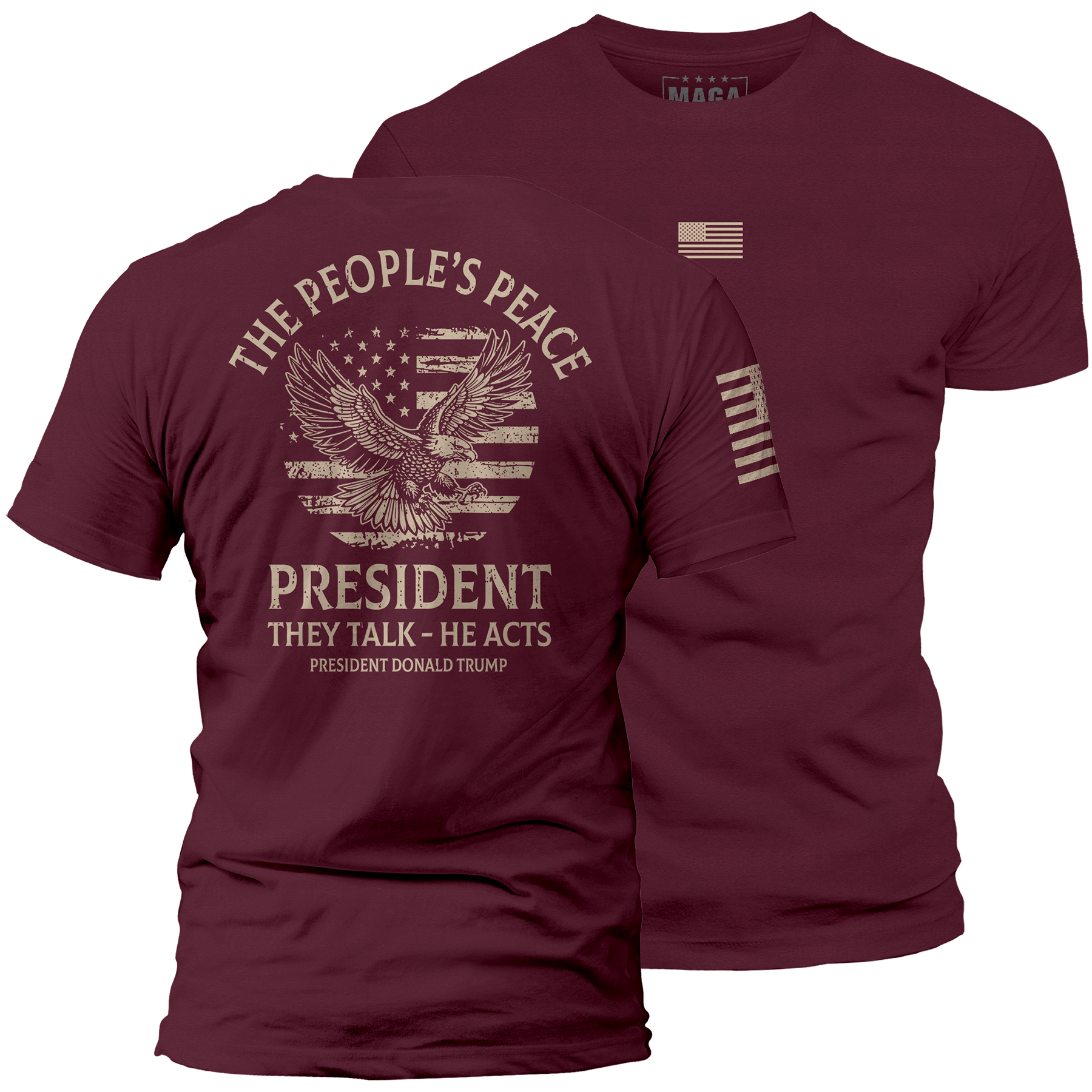 Maroon / S The People's Peace | Fall Edition maga trump