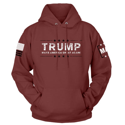 Maroon / S Trump MAGA Hoodie | Fall Edition maga trump
