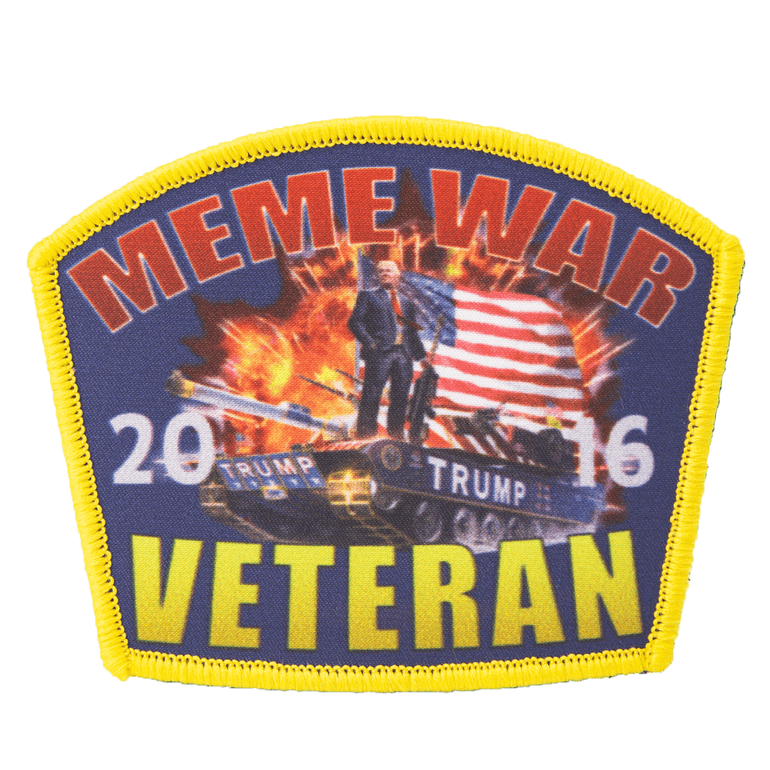 Meme War Vet 2016 Velcro Patch maga trump