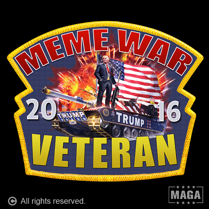 Meme War Veteran 2016 maga trump