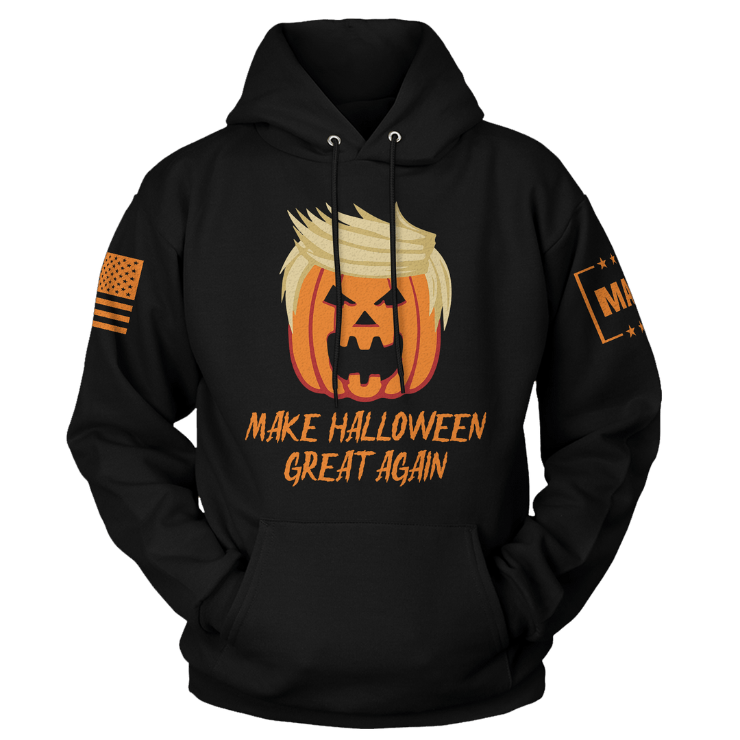 Men's Hoodie / Black / XS Make Halloween Great Again maga trump