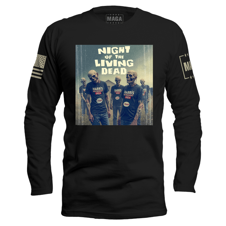 Men's Long Sleeve / Black / S Night of the Living Dead maga trump