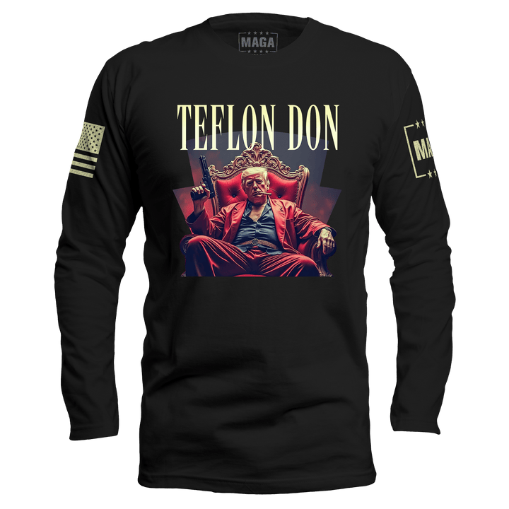 Men's Long Sleeve / Black / S Teflon Don maga trump