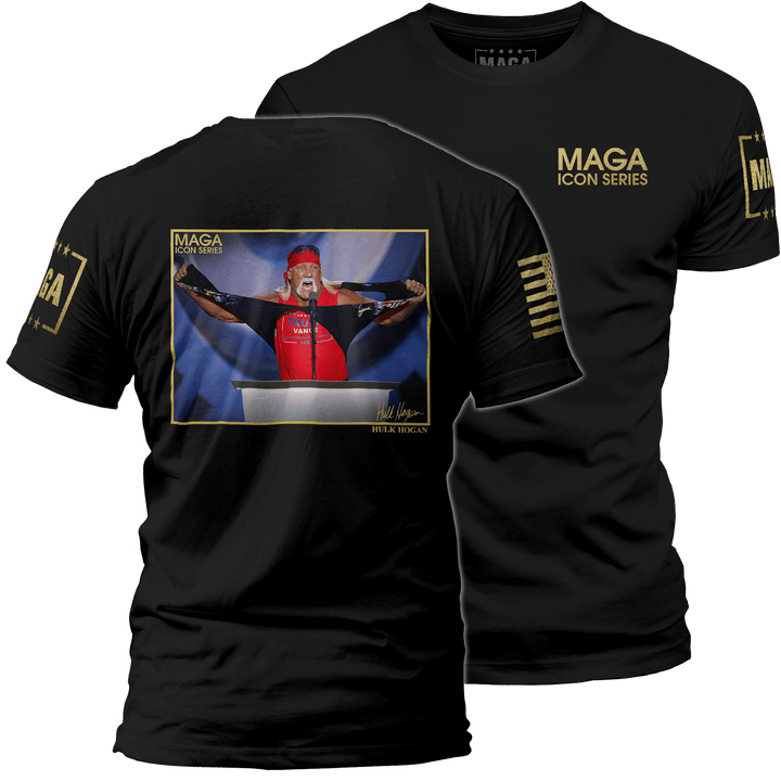 Men's Shirt / Black / XS Icon Series - Hulk Hogan maga trump