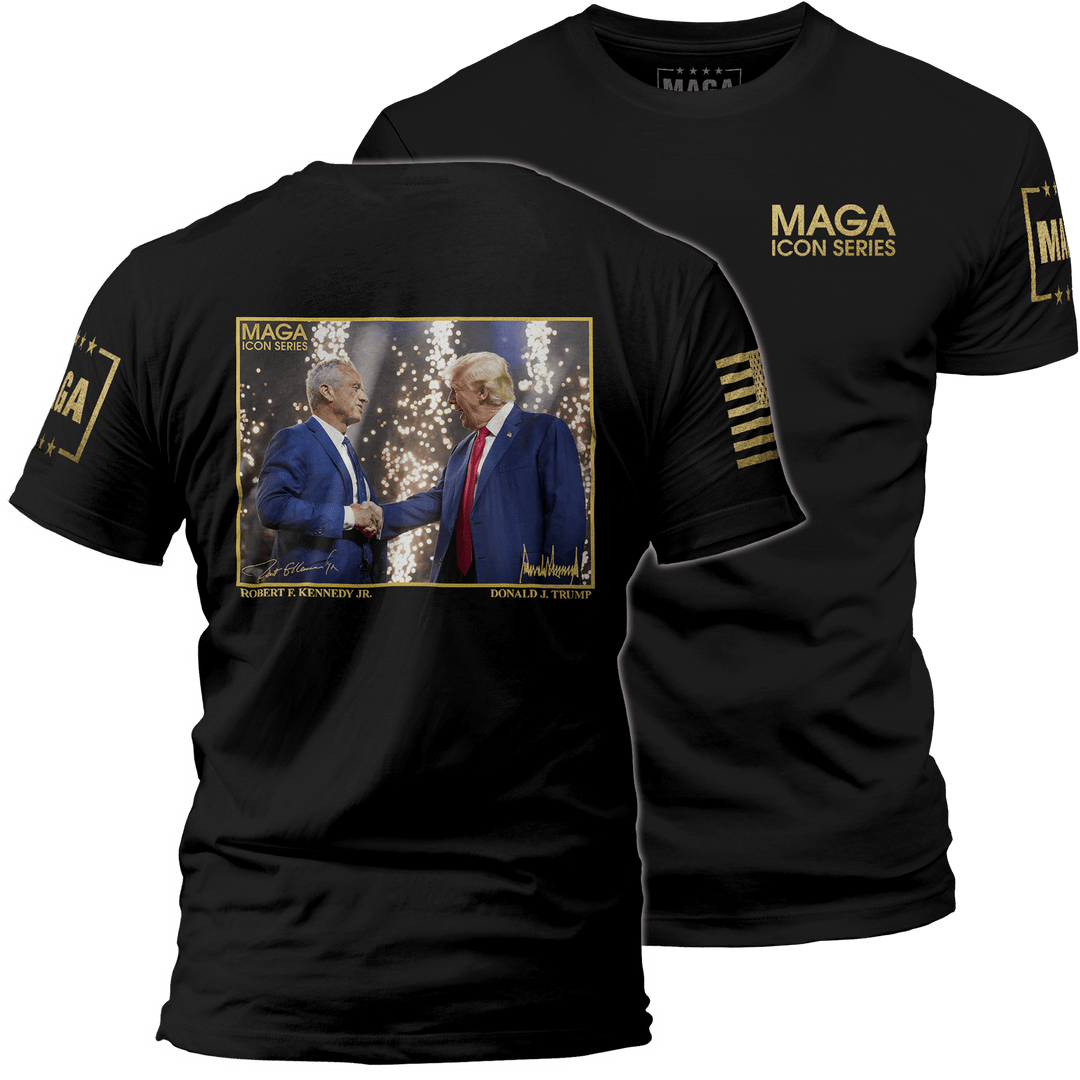 Men's Shirt / Black / XS Icon Series - RFK Jr. and Trump maga trump