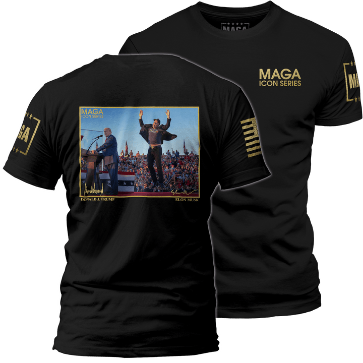 Men's Shirt / Black / XS Icon Series - Trump and Elon Musk maga trump