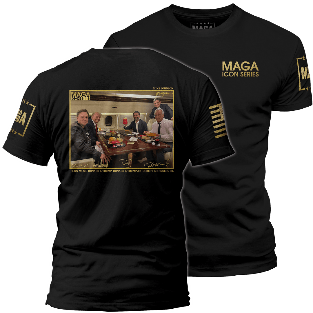 Men's Shirt / Black / XS Icon Series - Trump Feast maga trump