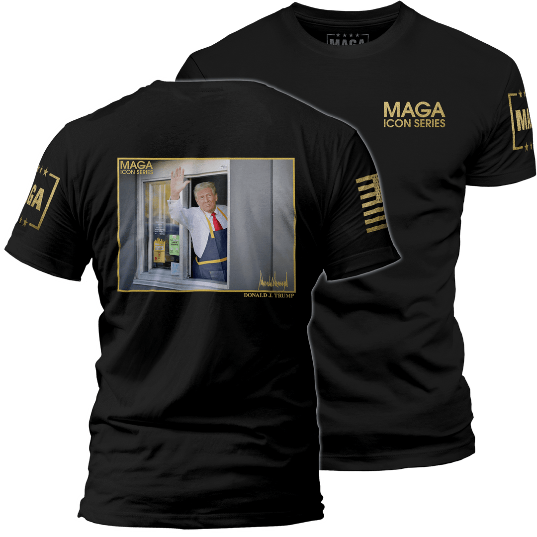 Men's Shirt / Black / XS Icon Series - Trump MagaDonald's maga trump