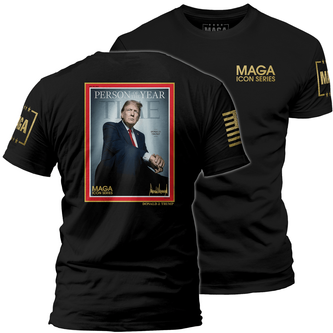 Men's Shirt / Black / XS Icon Series - Trump Person of the Year 2024 maga trump