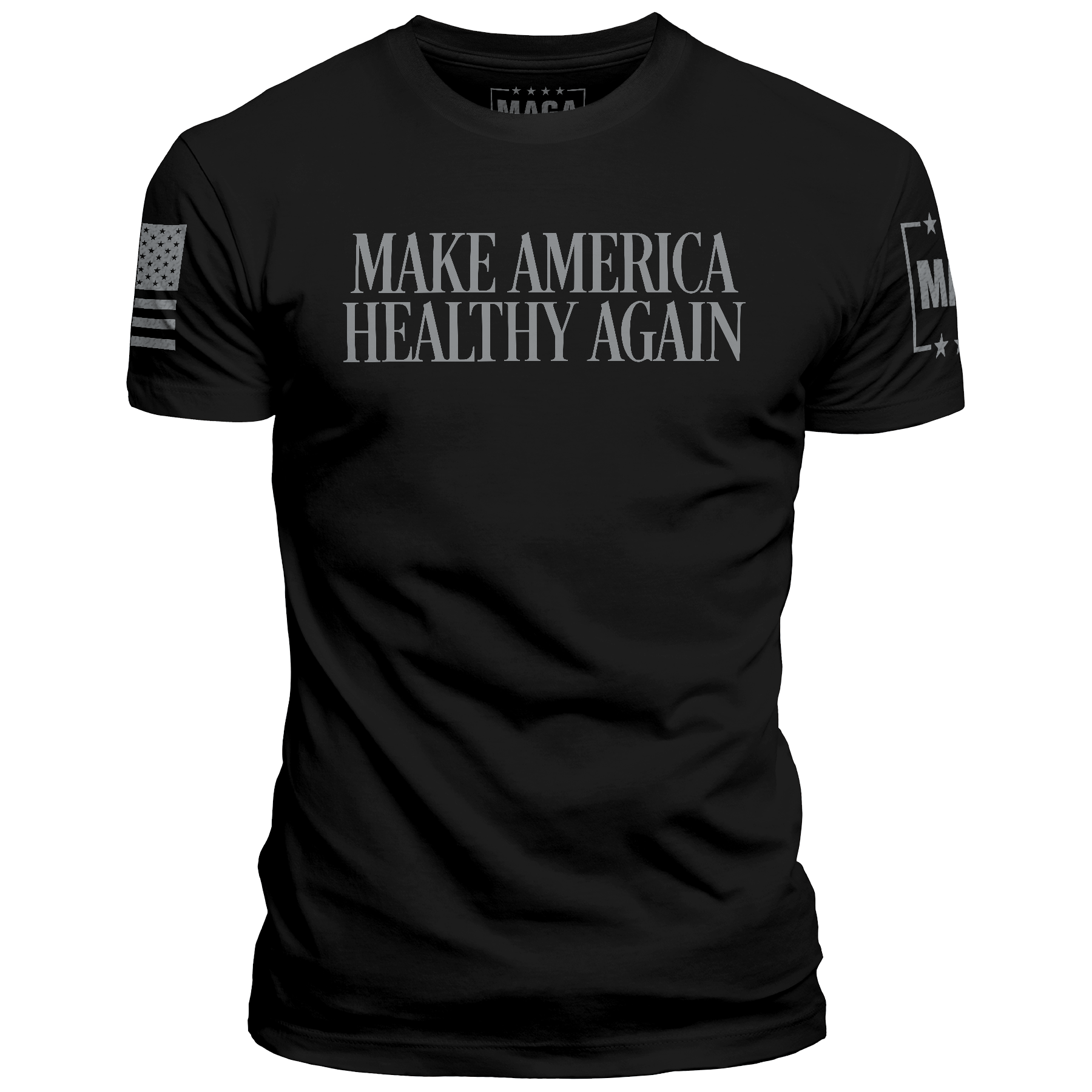 Men's Shirt / Black / XS Make America Healthy Again Blackout Edition maga trump