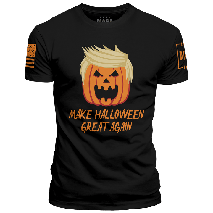 Men's Shirt / Black / XS Make Halloween Great Again maga trump