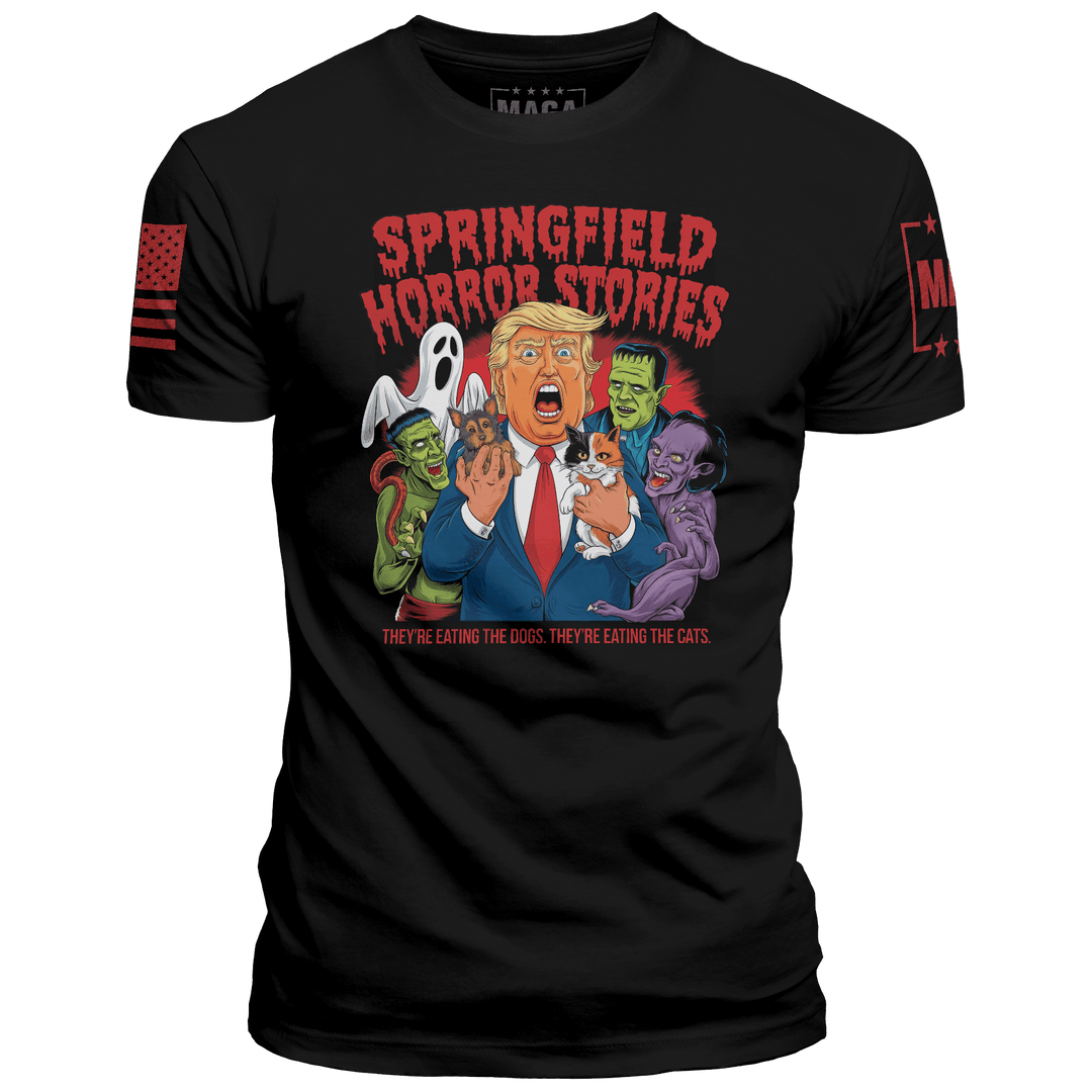 Men's Shirt / Black / XS Springfield Horror Stories maga trump