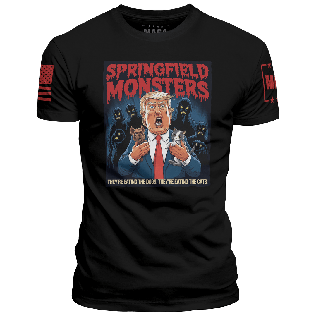 Men's Shirt / Black / XS Springfield Monsters maga trump