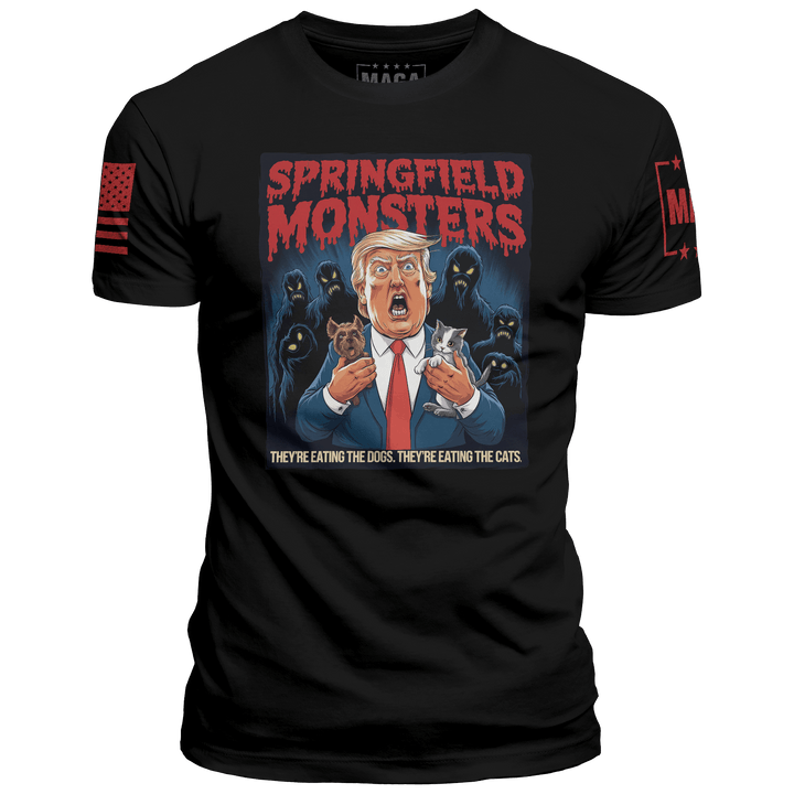 Men's Shirt / Black / XS Springfield Monsters maga trump