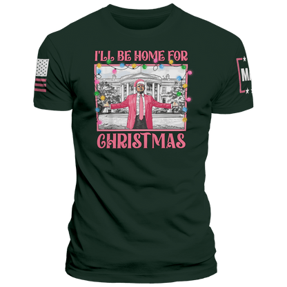 Men's Shirt / Green / XS I'll be Home for Christmas 2 maga trump
