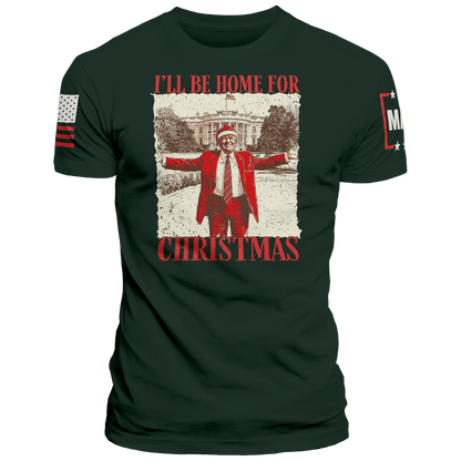 Men's Shirt / Green / XS I'll be Home for Christmas 5 maga trump