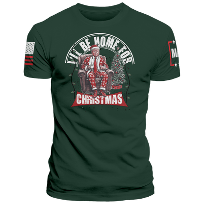 Men's Shirt / Green / XS I'll be Home for Christmas 6 maga trump