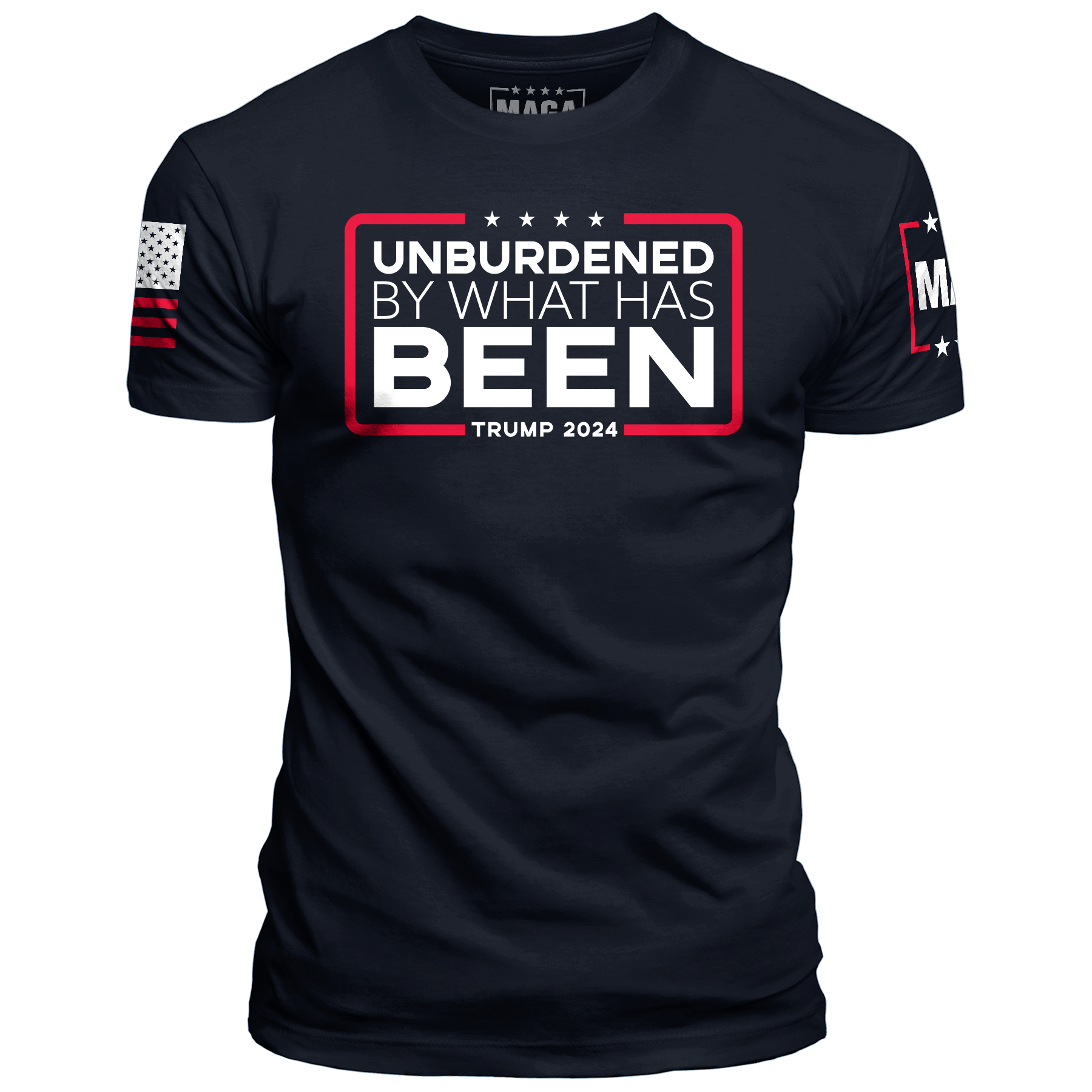 Men's Shirt / Midnight Navy / XS Unburdened by What Has Been maga trump