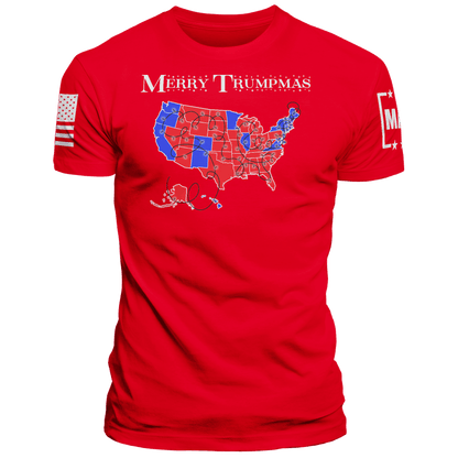 Men's Shirt / Red / XS Merry Trumpmas V2 maga trump