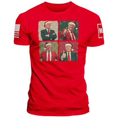 Men's Shirt / Red / XS Santa Trump maga trump