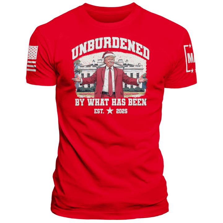 Men's Shirt / Red / XS Unburdened by What Has Been - Christmas maga trump