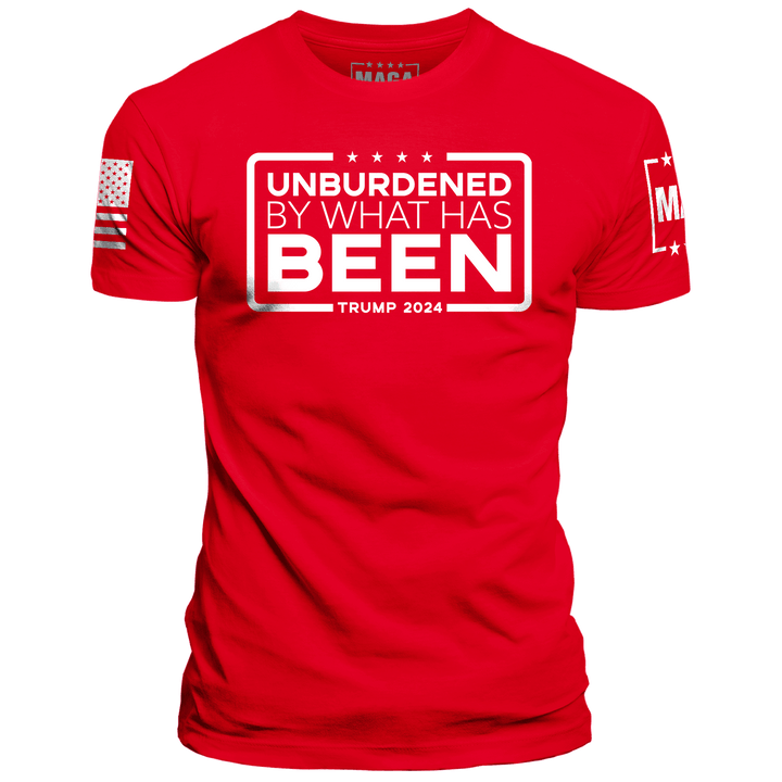 Men's Shirt / Red / XS Unburdened by What Has Been maga trump