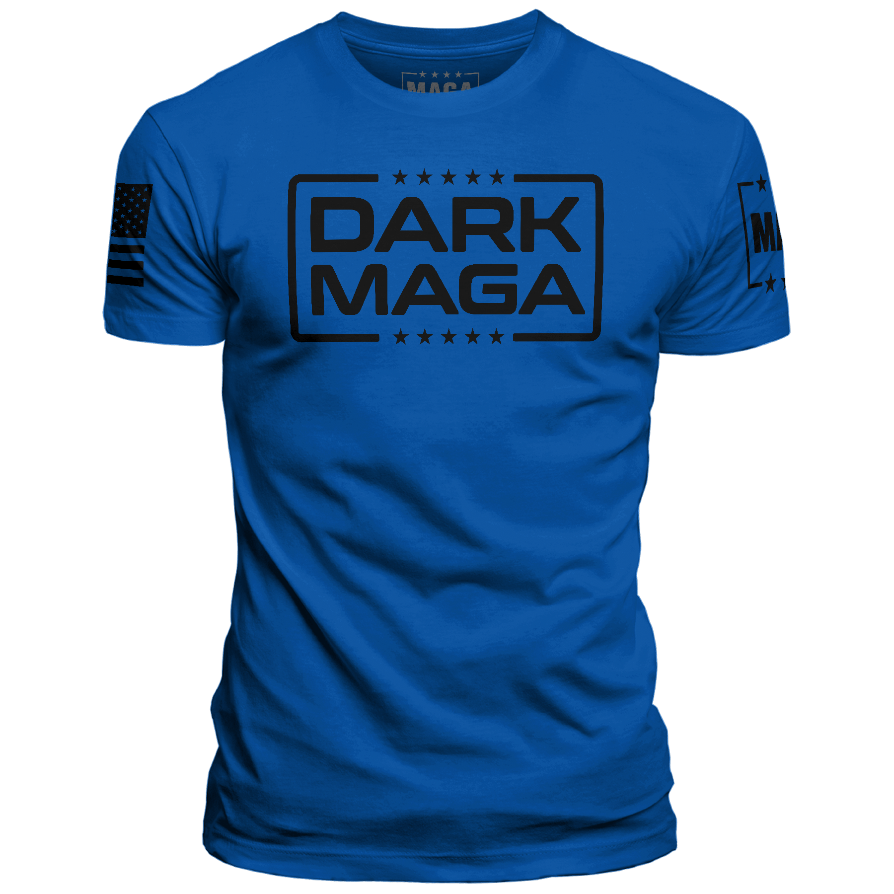 Men's Shirt / Royal / XS Dark MAGA V6 maga trump