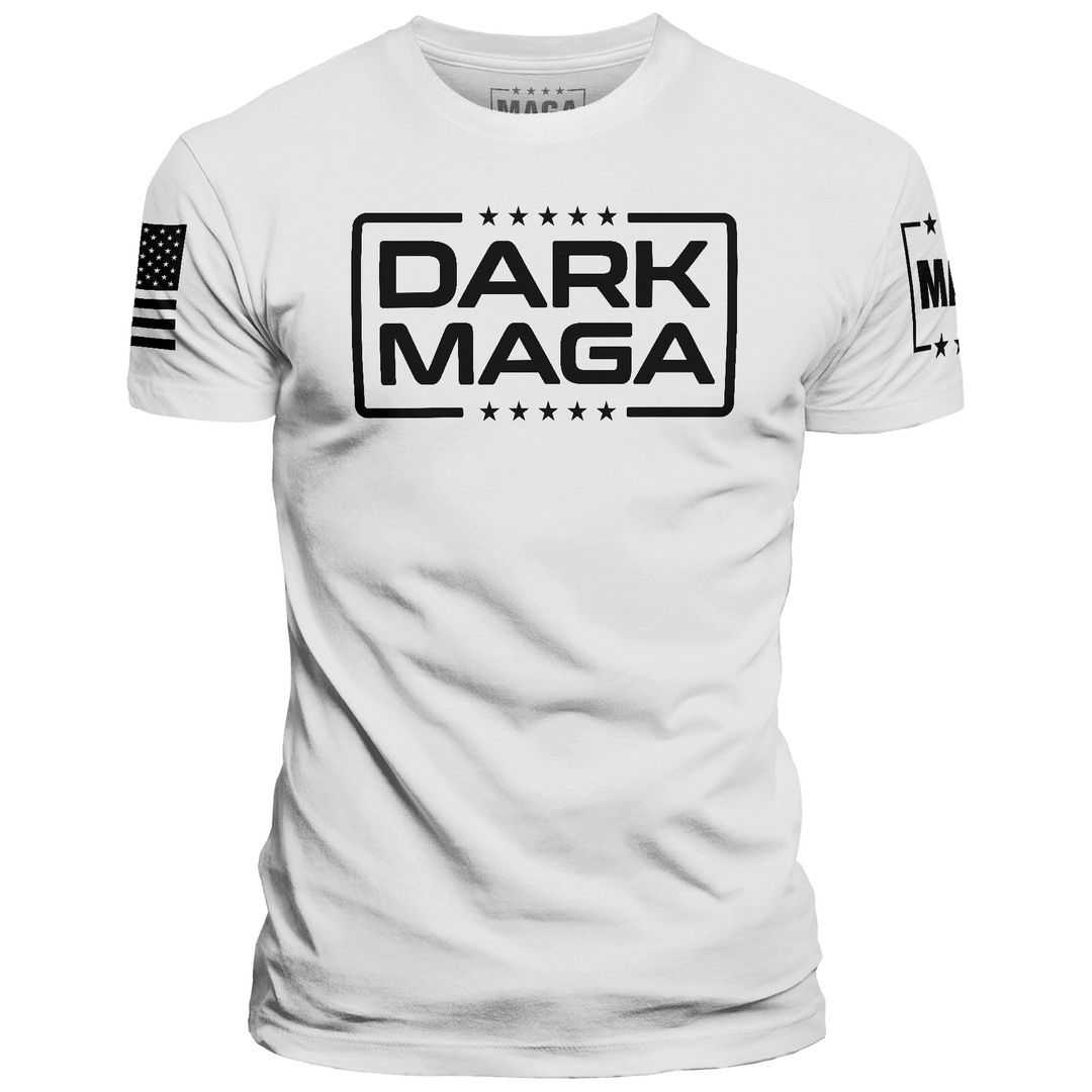 Men's Shirt / White / XS Dark MAGA V6 maga trump