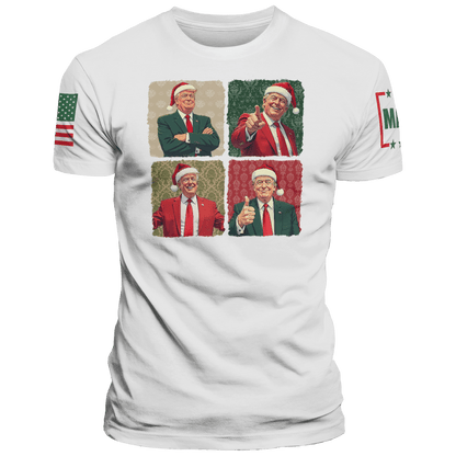 Men's Shirt / White / XS Santa Trump maga trump