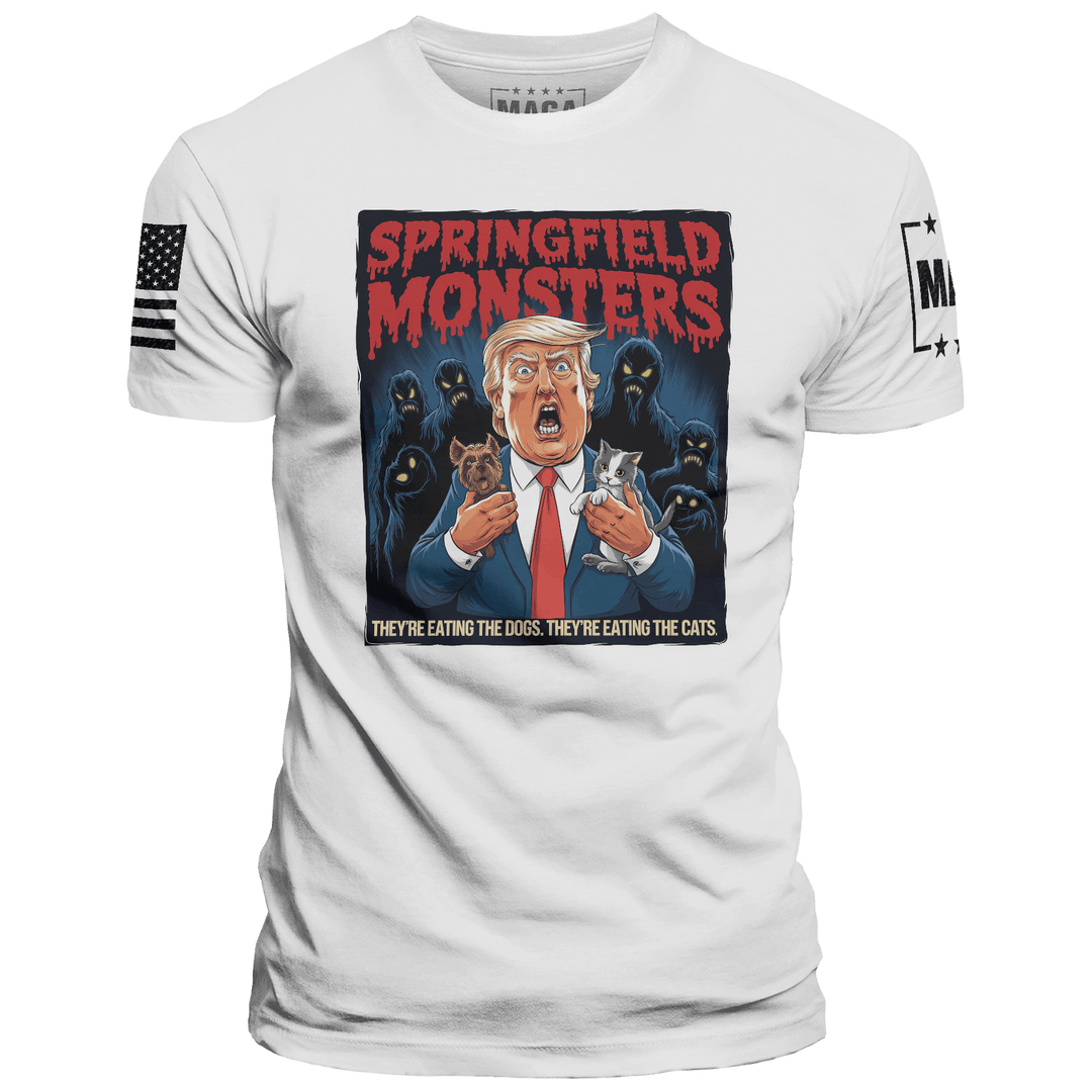 Men's Shirt / White / XS Springfield Monsters maga trump