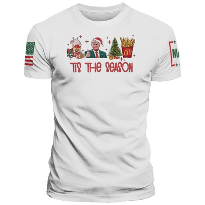 Men's Shirt / White / XS Tis the Season maga trump