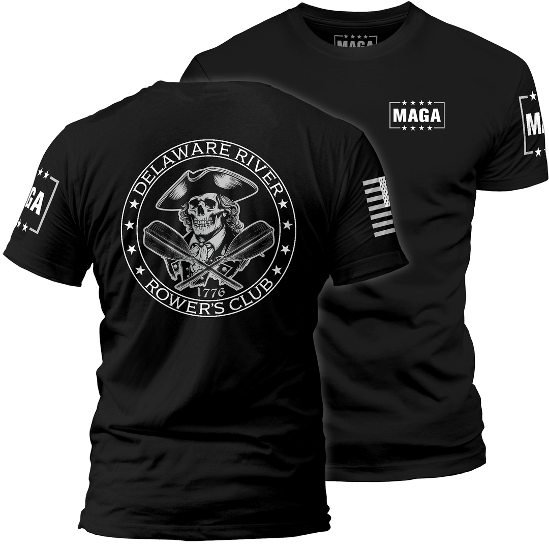 Men's Tee / Black / XS Delaware River Rowers Club maga trump