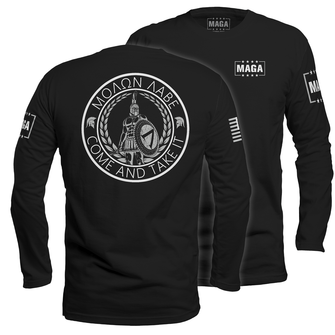 Mens Long Sleeve / Black / S Come and Take it maga trump