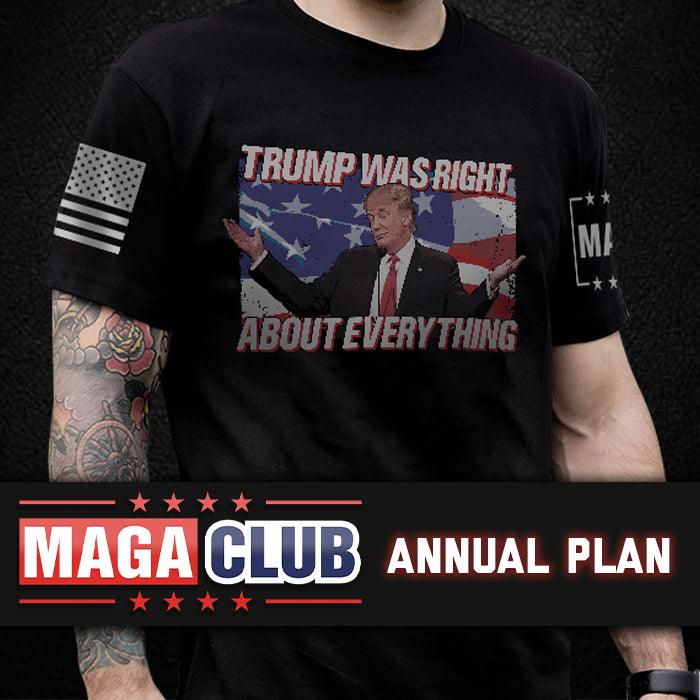 Mens / XS Shirt of the Month: Annual Plan maga trump