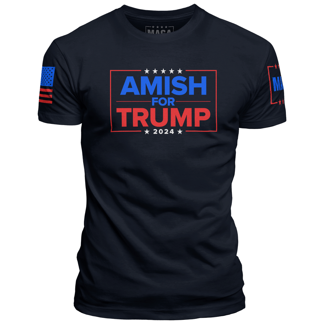 Midnight Navy / XS Amish For Trump 2024 maga trump