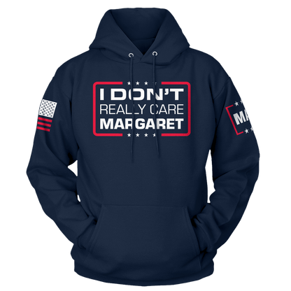 Midnight Navy / XS I Don't Really Care Margaret Hoodie maga trump