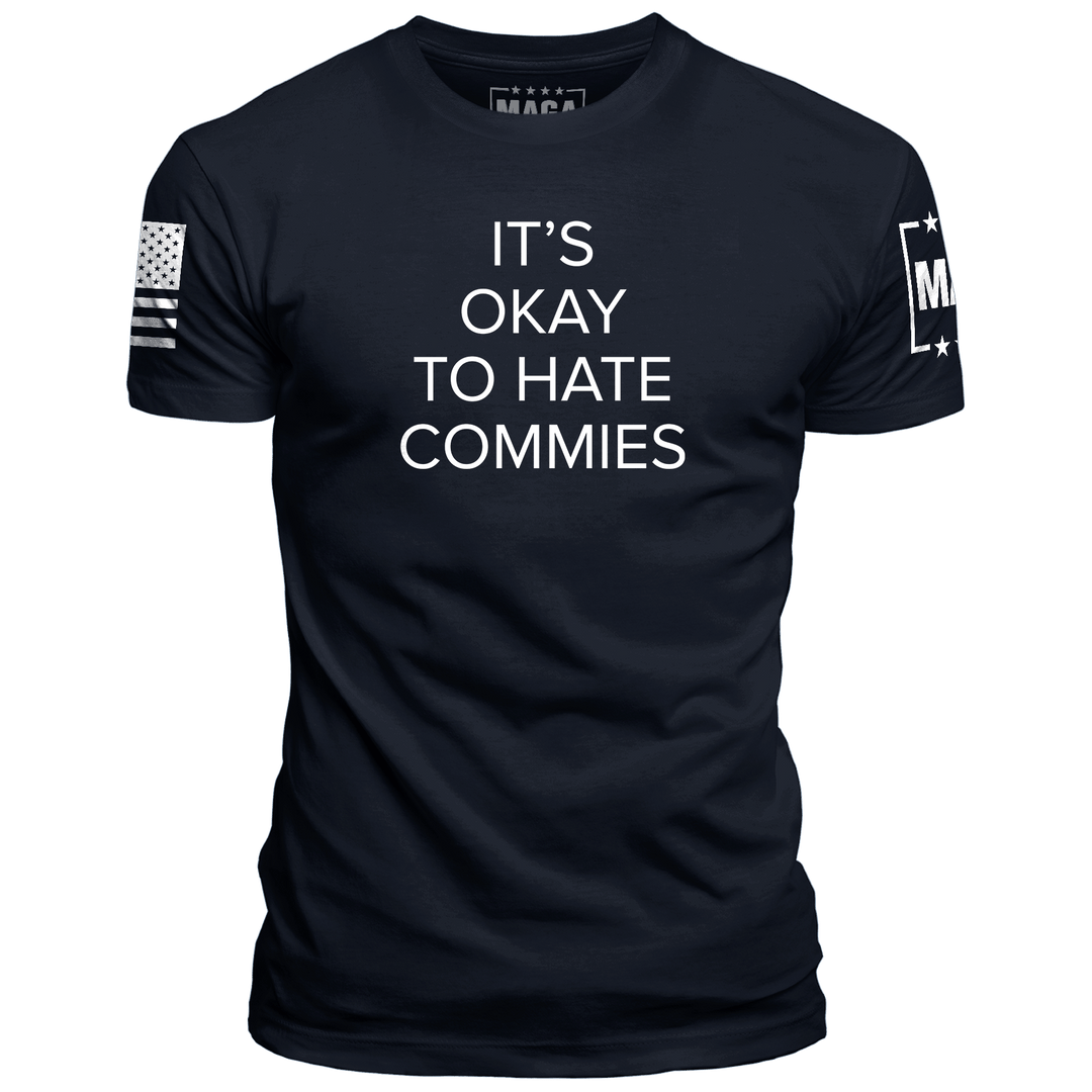 Midnight Navy / XS It's Okay to Hate Commies maga trump