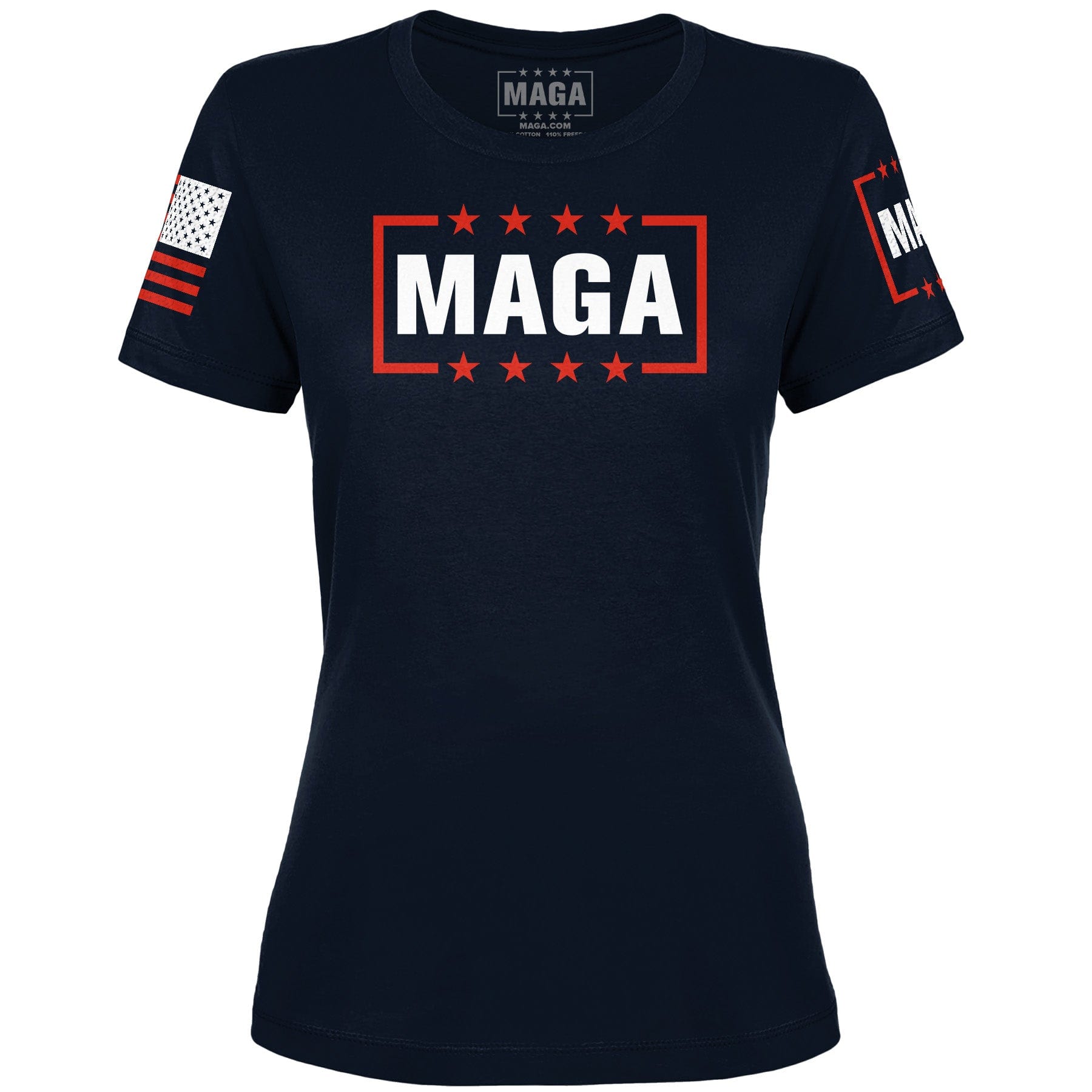 Midnight Navy / XS MAGA Logo Ladies Tee maga trump
