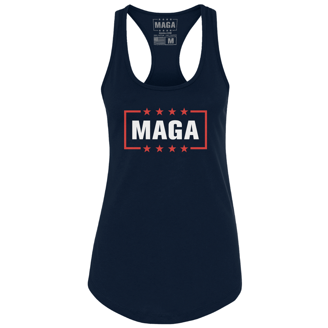 Midnight Navy / XS MAGA Racerback Tank Top maga trump