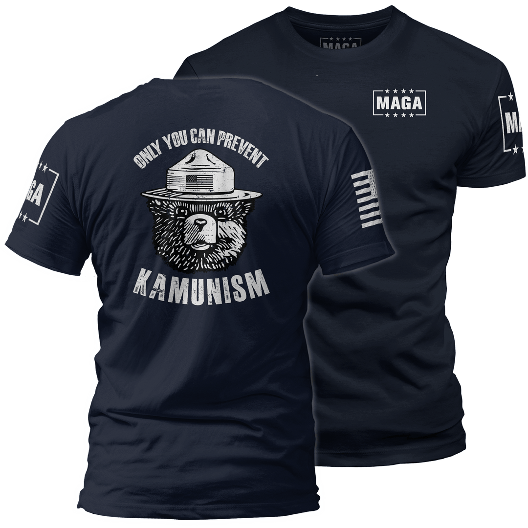 Midnight Navy / XS Only You Can Prevent Kamunism maga trump