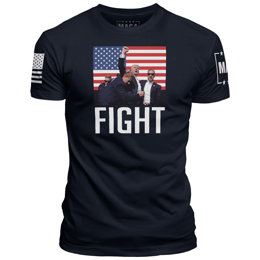 Midnight Navy / XS Trump Fight Iconic - USA Flag maga trump