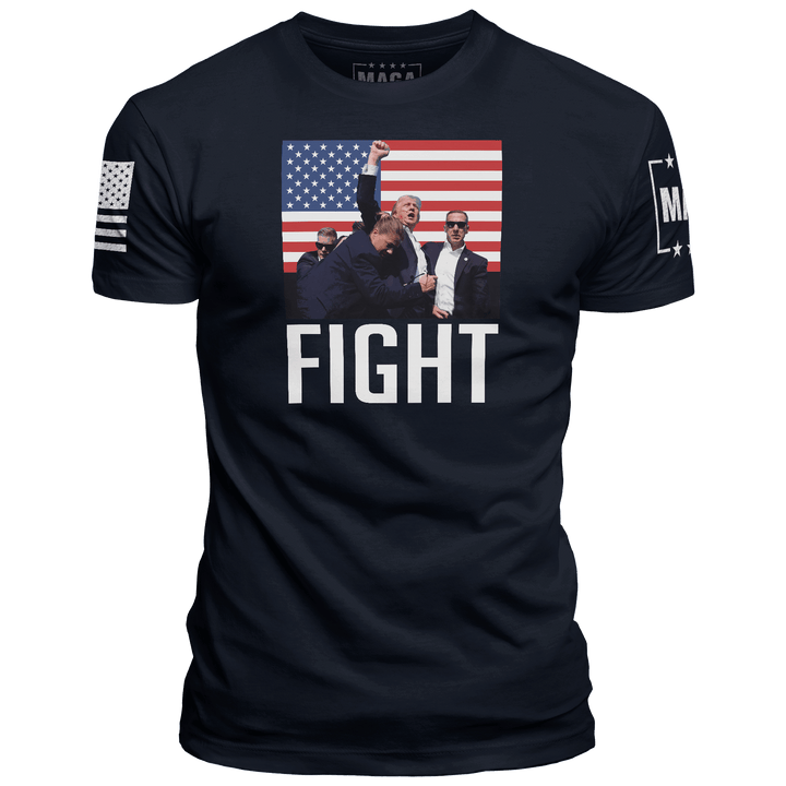 Midnight Navy / XS Trump Fight Iconic - USA Flag maga trump